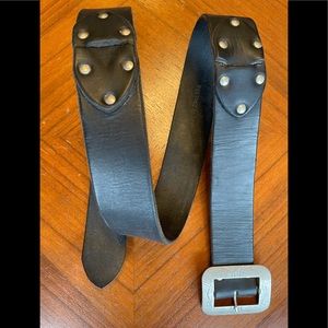 RRL black leather belt